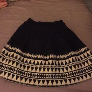 Circle Skirt with triangular pattern